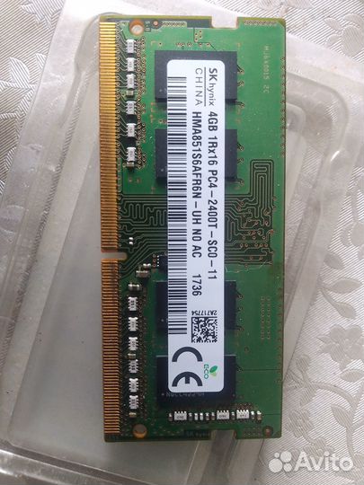 Оперативная память sodimm Hynix ddr4 4gb в ноутбук