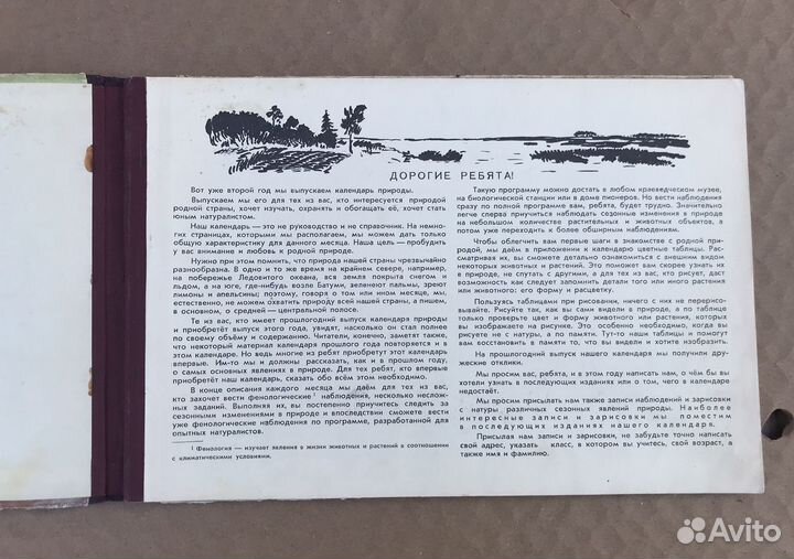 Календарь природы на 1956 год