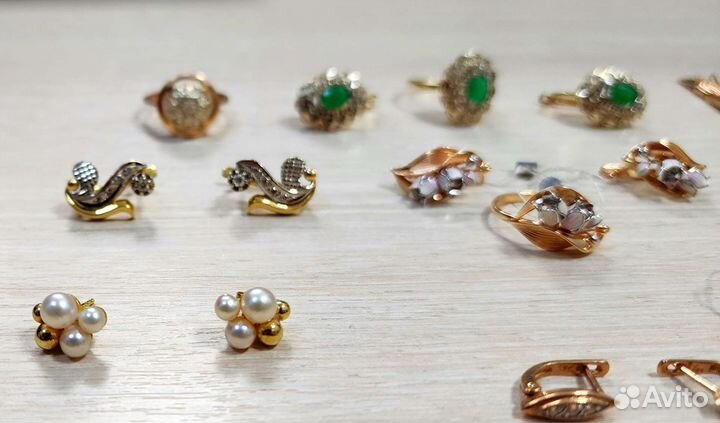 Золотые кольца,серьги,часы 583,585,750 пробы