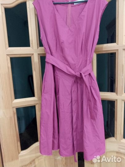 Платье в пол в горошек