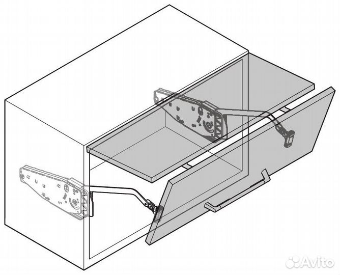 Подъемный механизм для верхних шкафов со складными