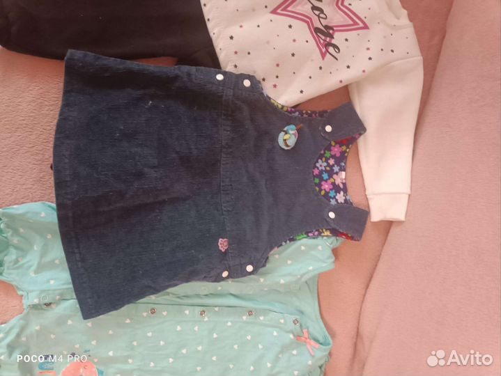 Вещи пакетом на девочку 80