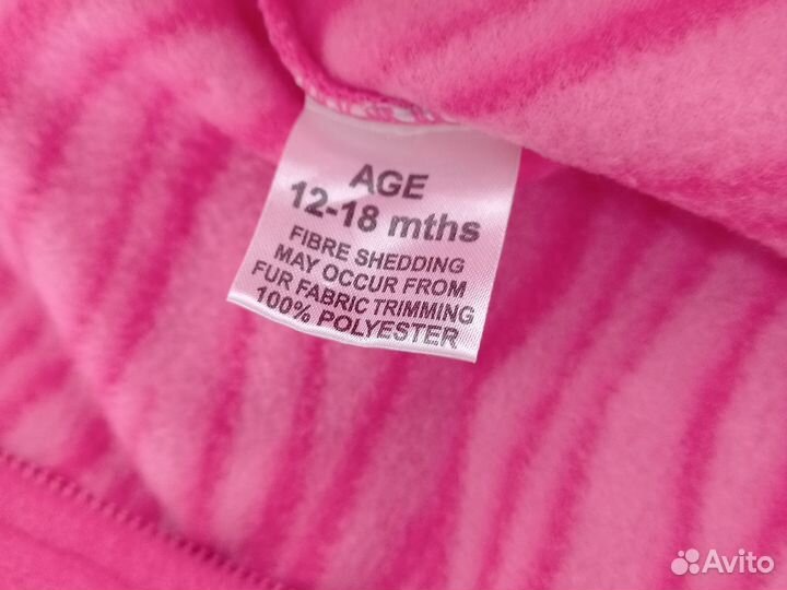 Комбинезон пижама для девочки 12 18 мес