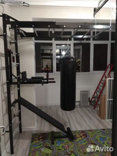Домашний пристенный спорткомплекс усиленный