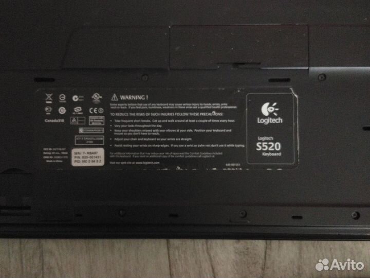 Клавиатура, мышь logitech беспроводная