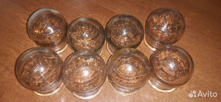 Медецинские стеклянные банки 8шт