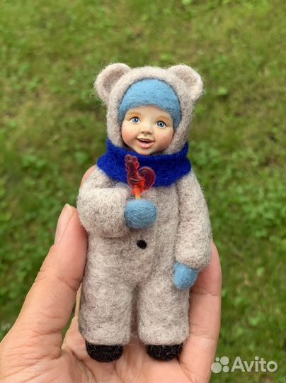 Ватные елочные игрушки