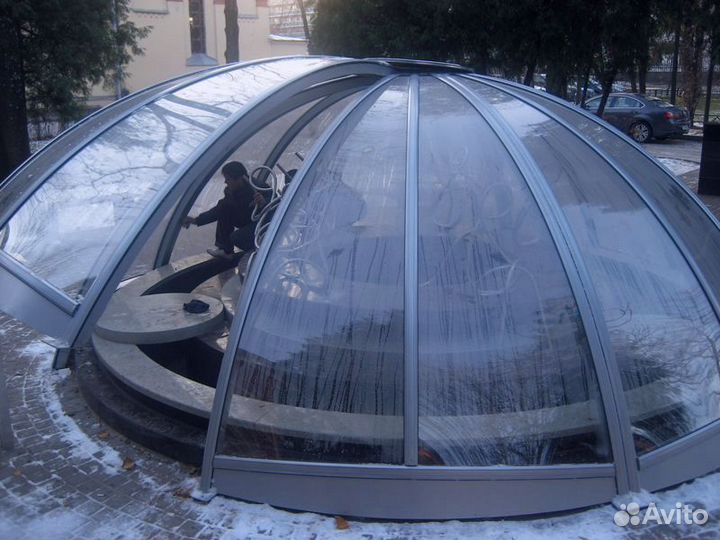 Стеклянный купол панорамный