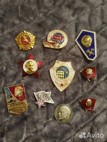 Значок СССР и usa