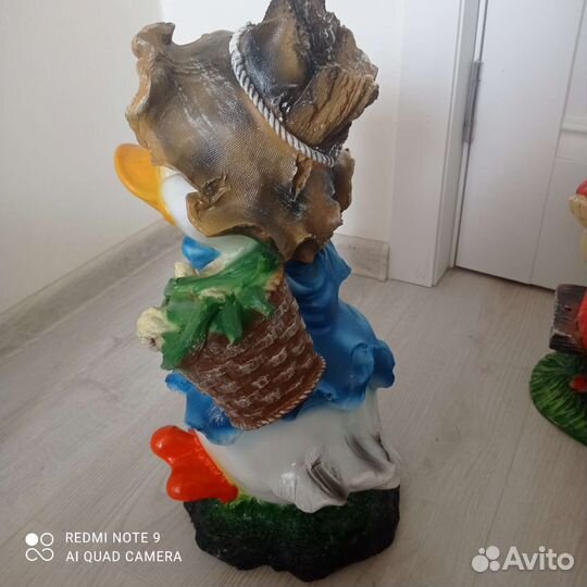 Фигурка садовая утёнок, девочка, лев