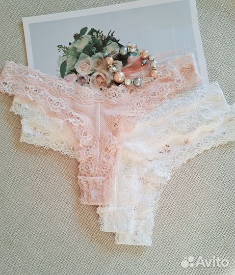 Трусы женские бразильяно хлопок S,M H&M