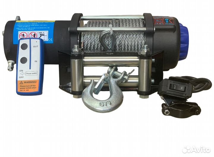 Лебедка Electric Winch 5000, 2600кг стальной трос