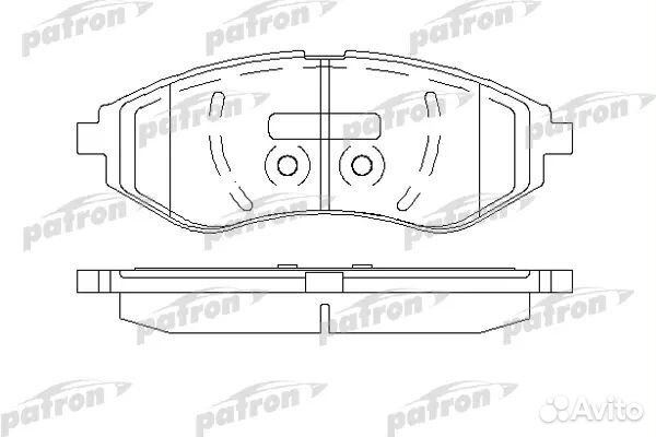 Patron PBP1699 Колодки тормозные дисковые передн C