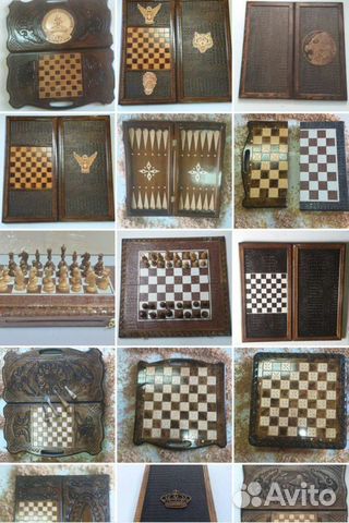 Шахматы Нарды ручной работы резные