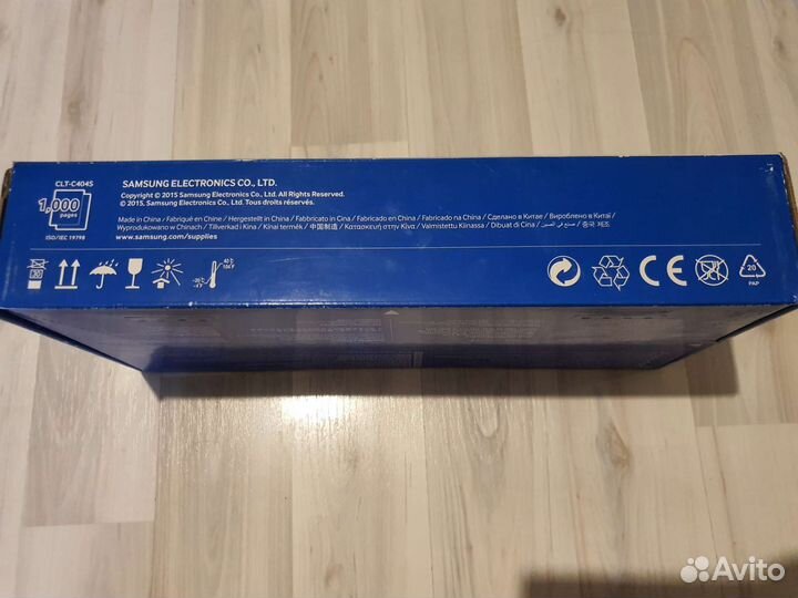 Новый картридж Samsung C404S голубой