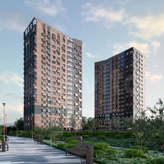 2-к. квартира, 47,1 м², 3/19 эт.