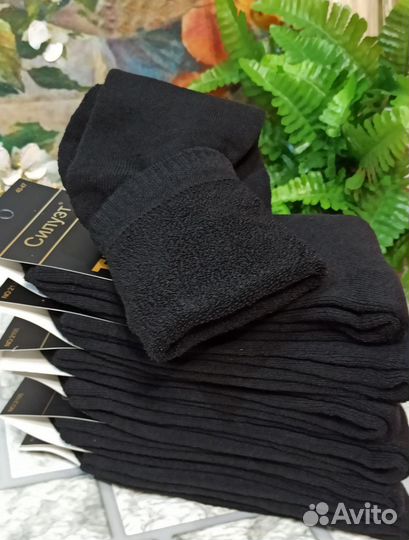 Носки махровые черные мужские каталог