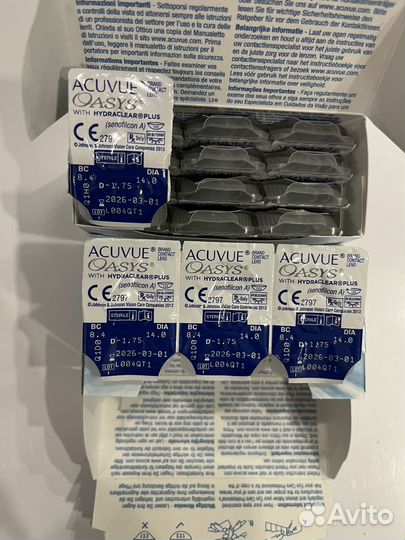 Контактные линзы Acuvue Oasys