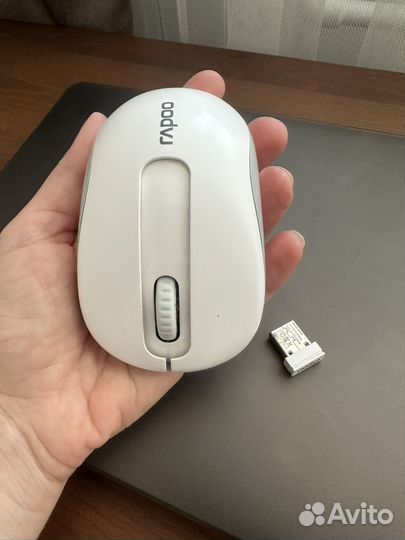 Беспроводная мышь белая rapoo