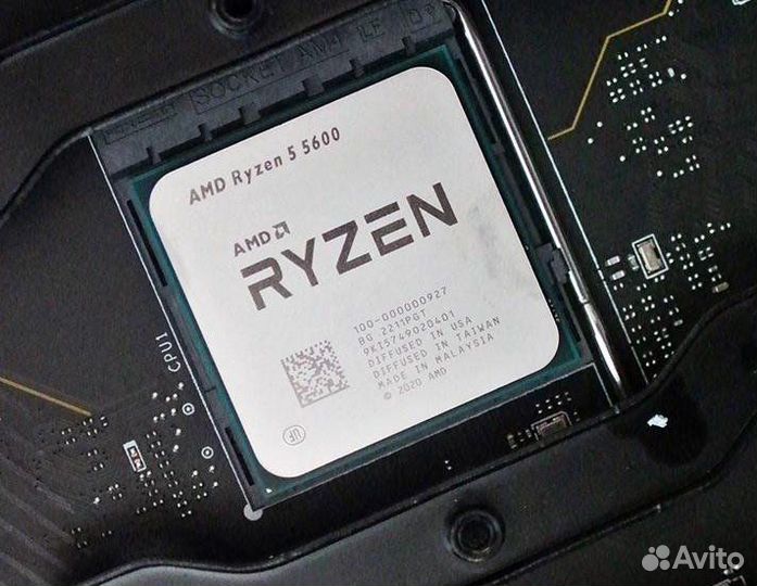 Комплект ASRock B550M-HDV + Ryzen 5600 + 32Gb DDR4