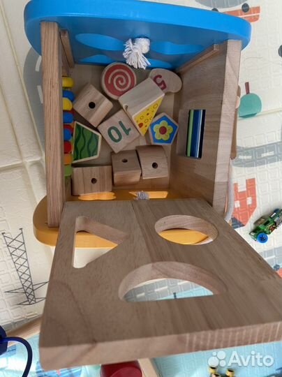 Развивающий деревянный кубик