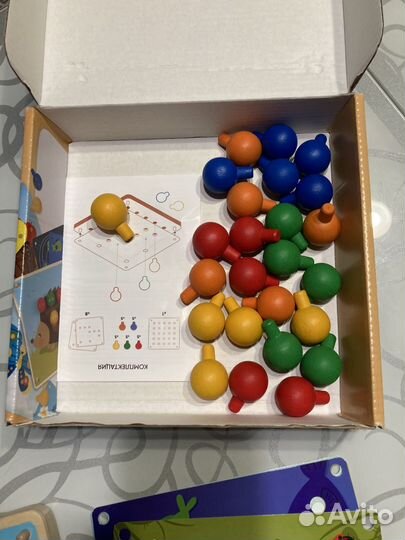 Деревянная мозаика мини/лото животные Raduga kids