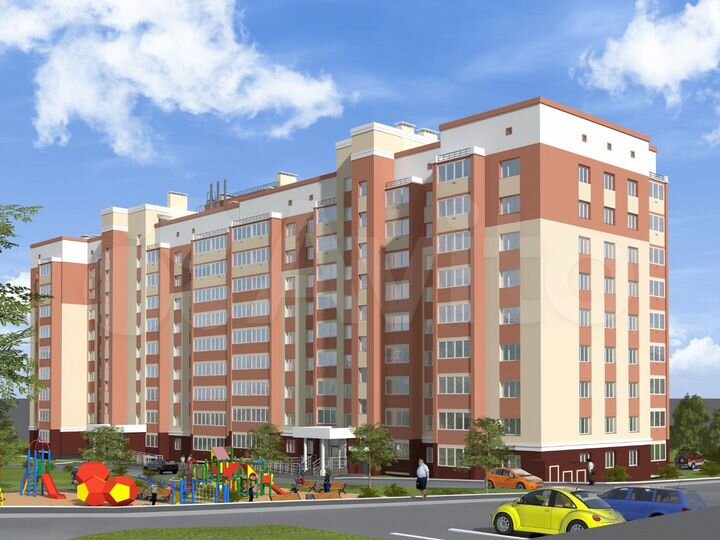 2-к. квартира, 54,2 м², 4/9 эт.