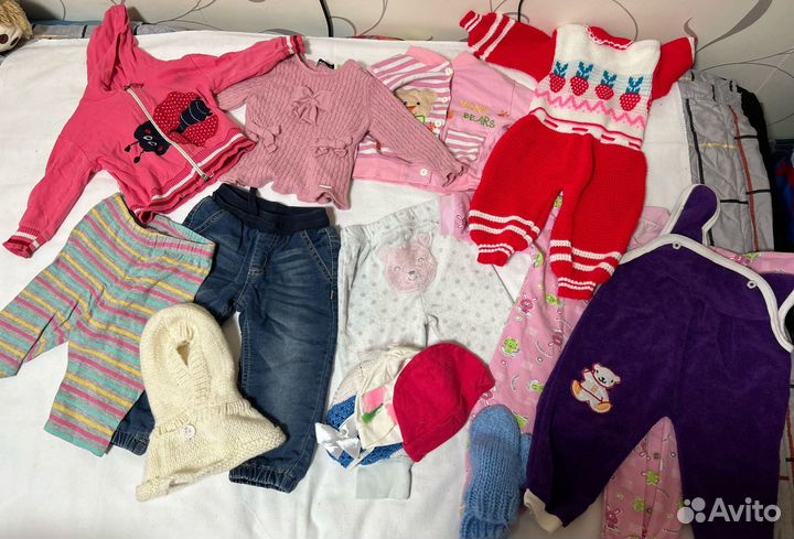 Вещи пакетом на девочку 80,86
