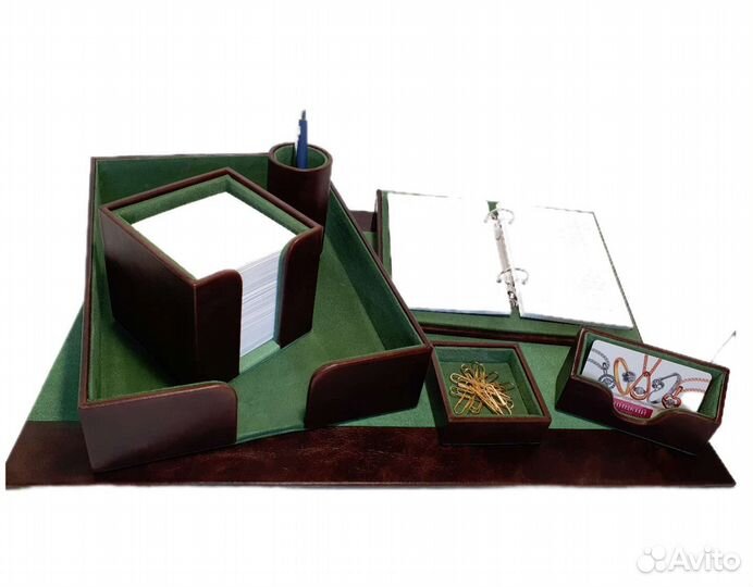 Канцелярский набор из натуральной кожи