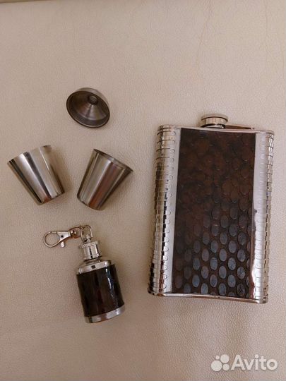 Мужской подарочный набор для коньяка с фляжкой