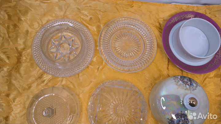 Маслёнка хрусталь ГДР