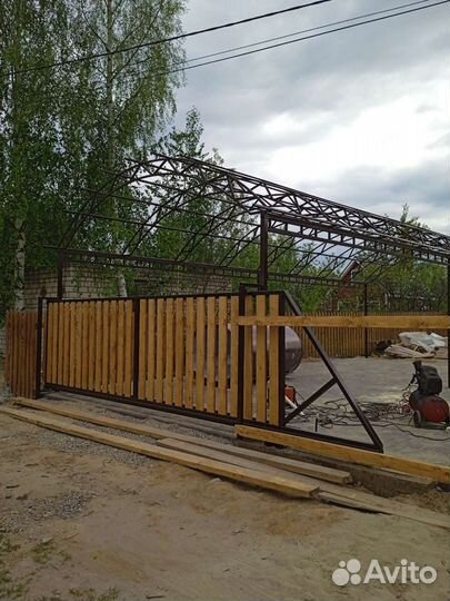 Откатные ворота под ключ
