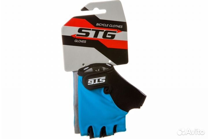 Перчатки без пальцев спортивные STG 819 быстросъе