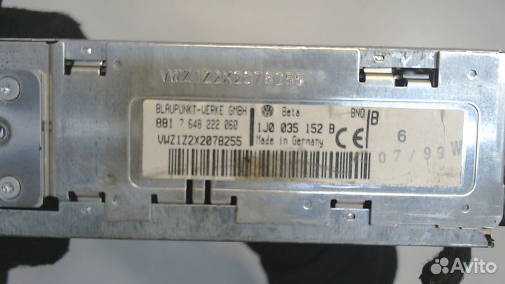 Магнитола Volkswagen Bora, 1998