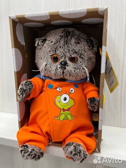 Мягкая игрушка Басик в комбинезоне