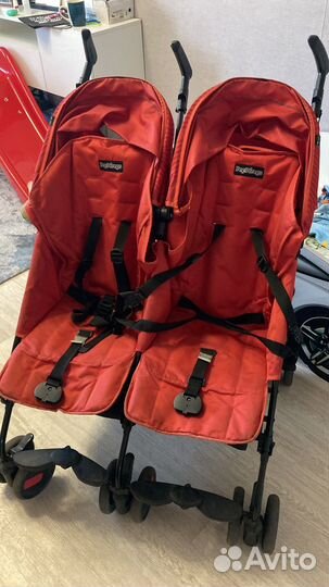 Коляска для двойни peg perego