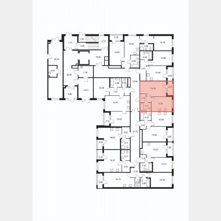 1-к. квартира, 38,3 м², 1/9 эт.