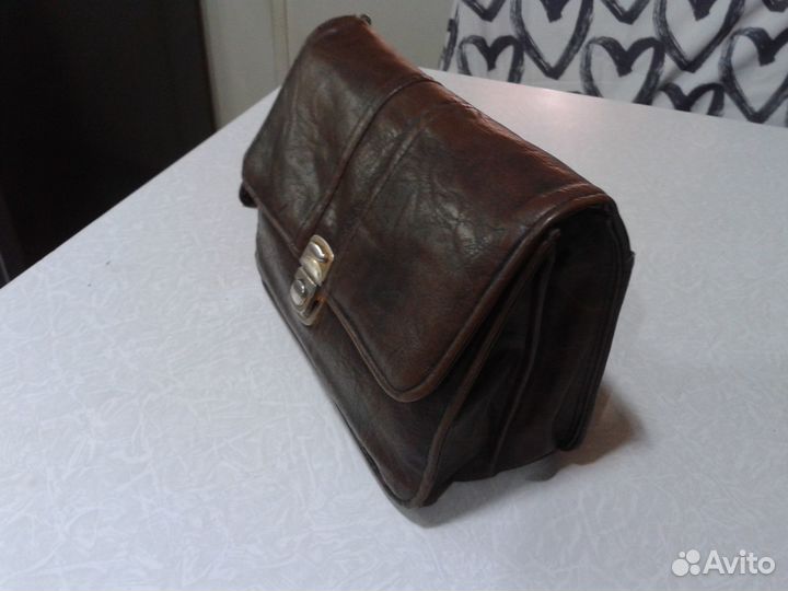 Барсетка кожаная мужская б/у