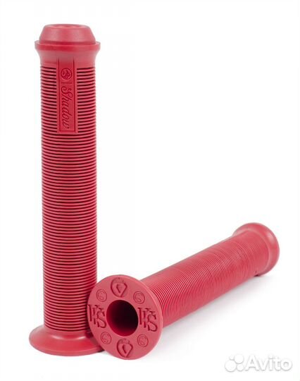 Грипсы BMX Shadow VVS красные (+ заглушки) L165mm