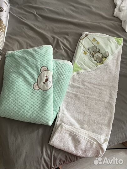 Вещи детские, плед новые