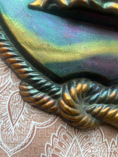 Панно СССР винтаж парусник, бригантина, каравелла