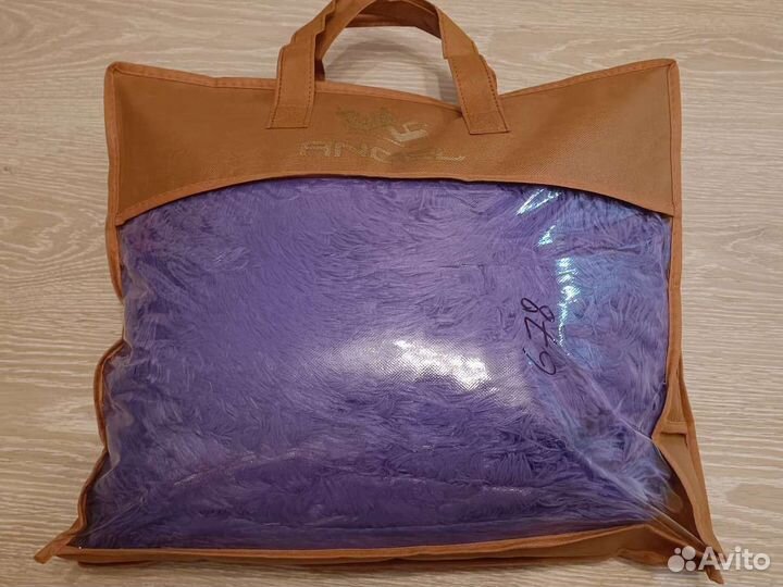 Плед пушистый травка