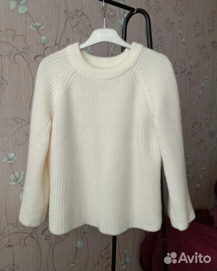 Джемпер вязаный пушистый 44 размер