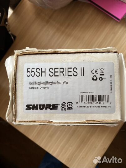 Микрофон shure 55SH series II made in mexico