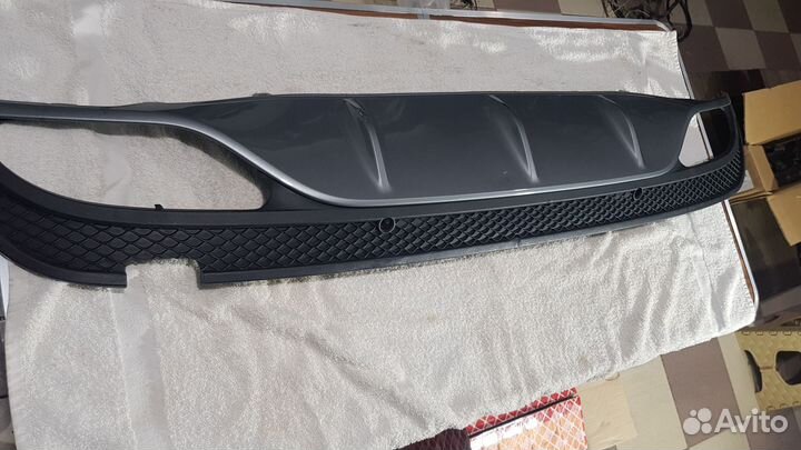 Задняя юбка бампера мерседесW205