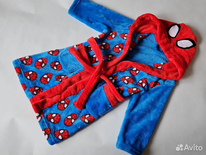 Детский халат для мальчика 110 116 Человек паук