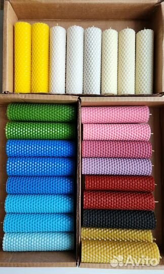 Свечи ручной работы из вощины