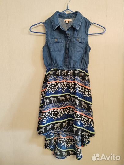 Летнее платье для девочки 116-122