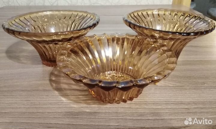 Набор СССР карамельное стекло