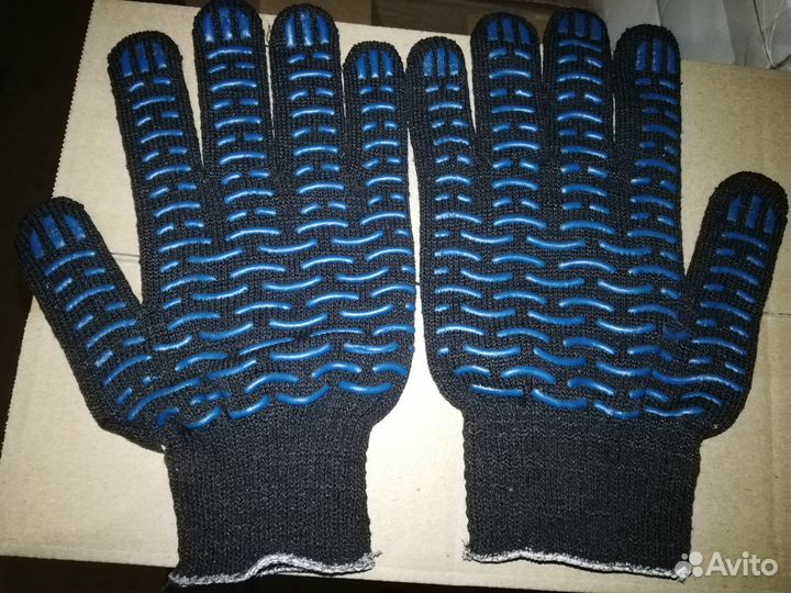 Перчатки х/б с пвх